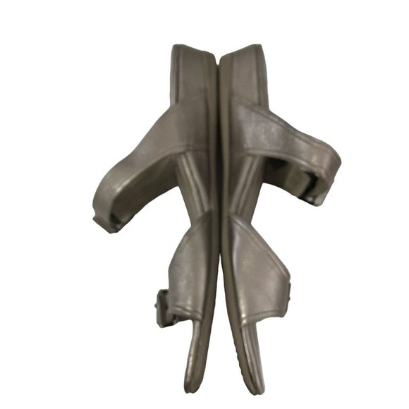 ECCO Metallic Bronze Leather Buckle Strap Wedge Sandals Women Size 40 - Picture 7 of 9